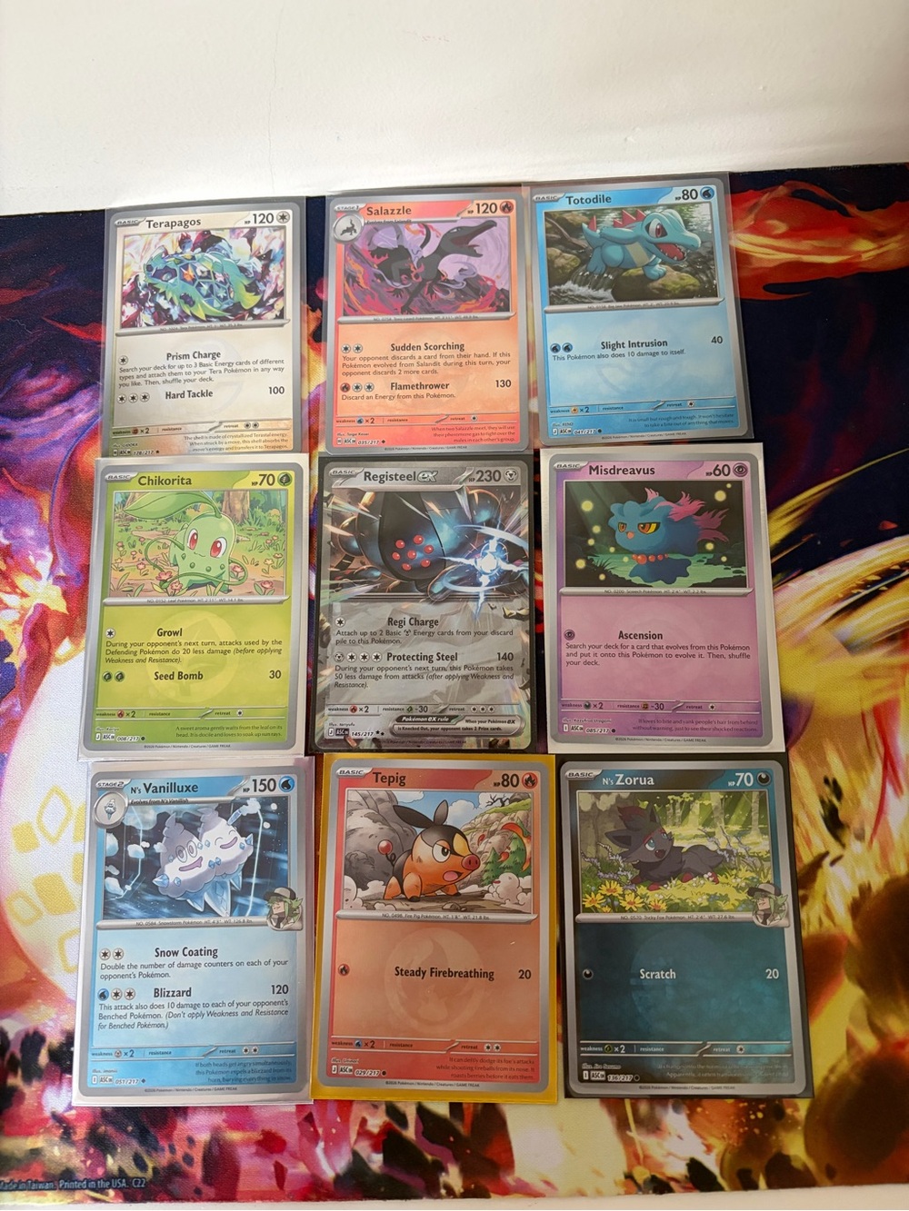 Pokémon Ascended Heroes Card Lot - 9 Assorted Holo and ex bundle